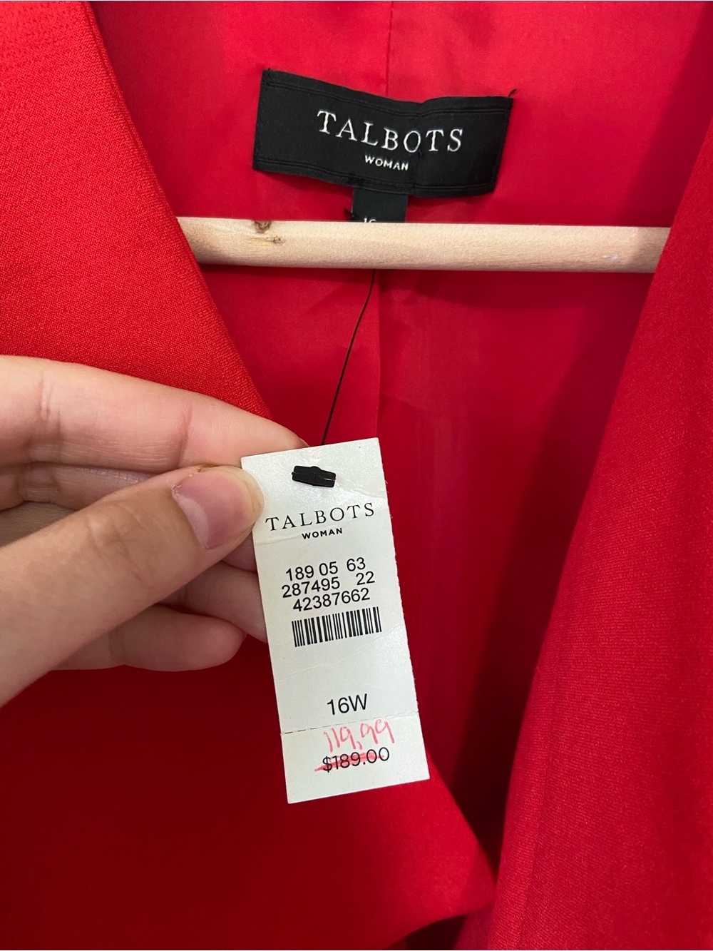 Talbots Red Blazer - Picture 4 of 6